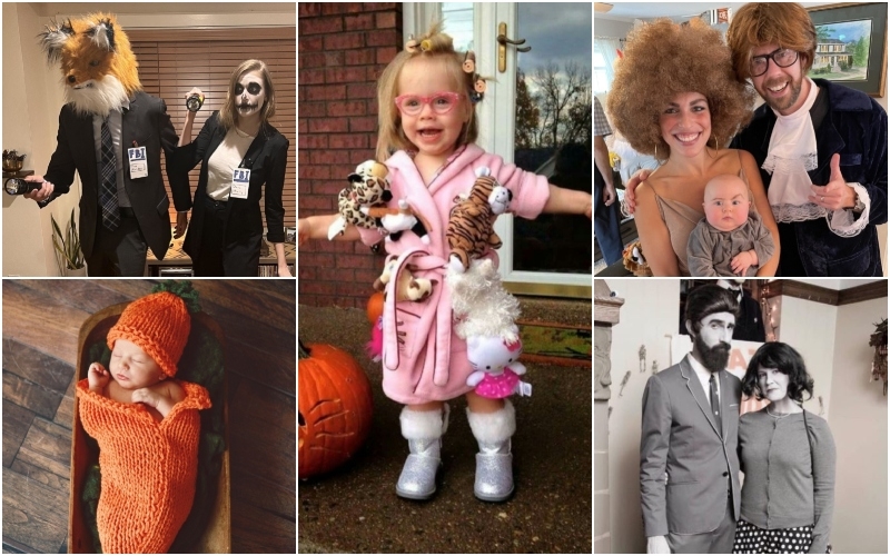Even More of the Most Creative Halloween Costumes Ideas | Reddit.com/gisalilbert & FunkatronicLightning & Imgur.com/barbmalley & Instagram/@perlertricks & Getty Images Photo by LindaYolanda