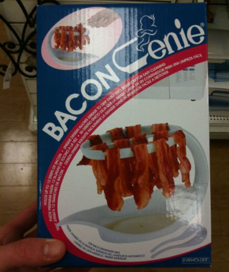 Bacon Genie by Evri Holder ($9.99) | Imgur.com/TheItsyBitsySpyderDidNotGoUpTheWaterspout