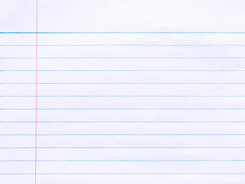 Margins on Lined Paper | Shutterstock