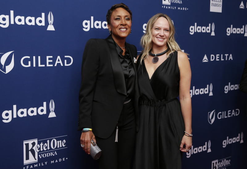 Amber Laign & Robin Roberts - Together Since 2005 | Alamy Stock Photo by John Angelillo/UPI