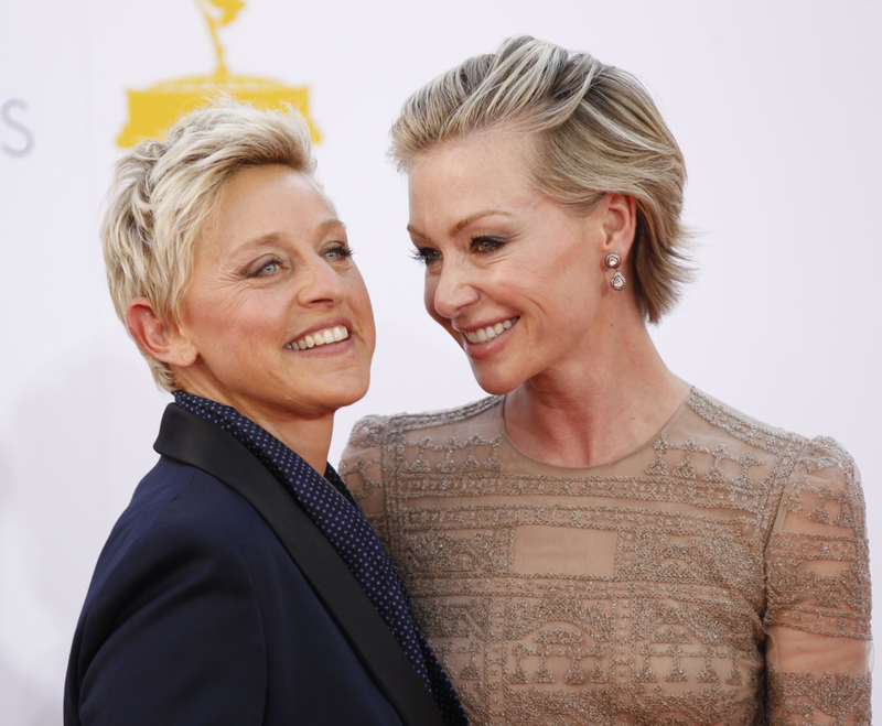 Portia De Rossi & Ellen DeGeneres - Married Since 2008 | Alamy Stock Photo by Danny Moloshok/UPI