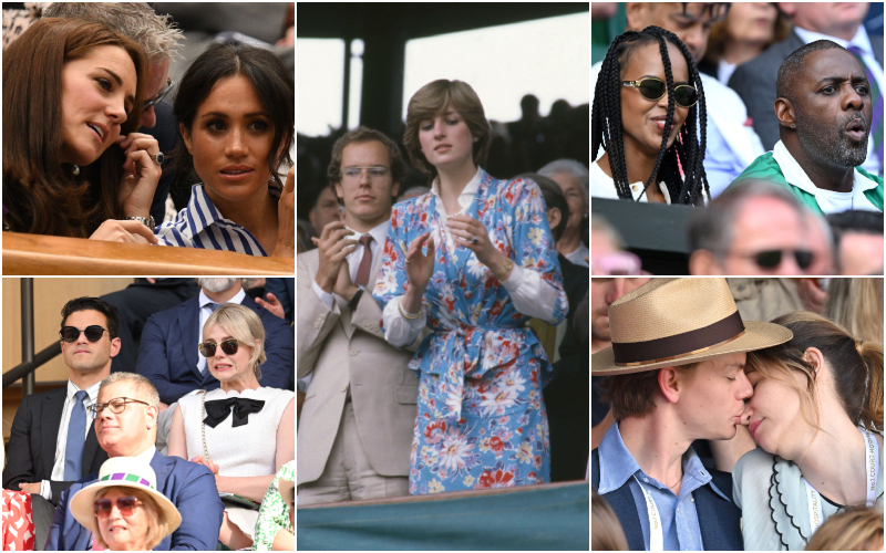 Celebrities Who Have Been Spotted at Wimbledon Throughout the Years | Getty Images Photo by Art SEITZ/Gamma-Rapho & OLI SCARFF/AFP & Karwai Tang/WireImage